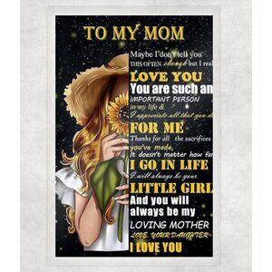 Mom Poem Laminated Print Unframed Poem Picture 8.5x11 Gifts